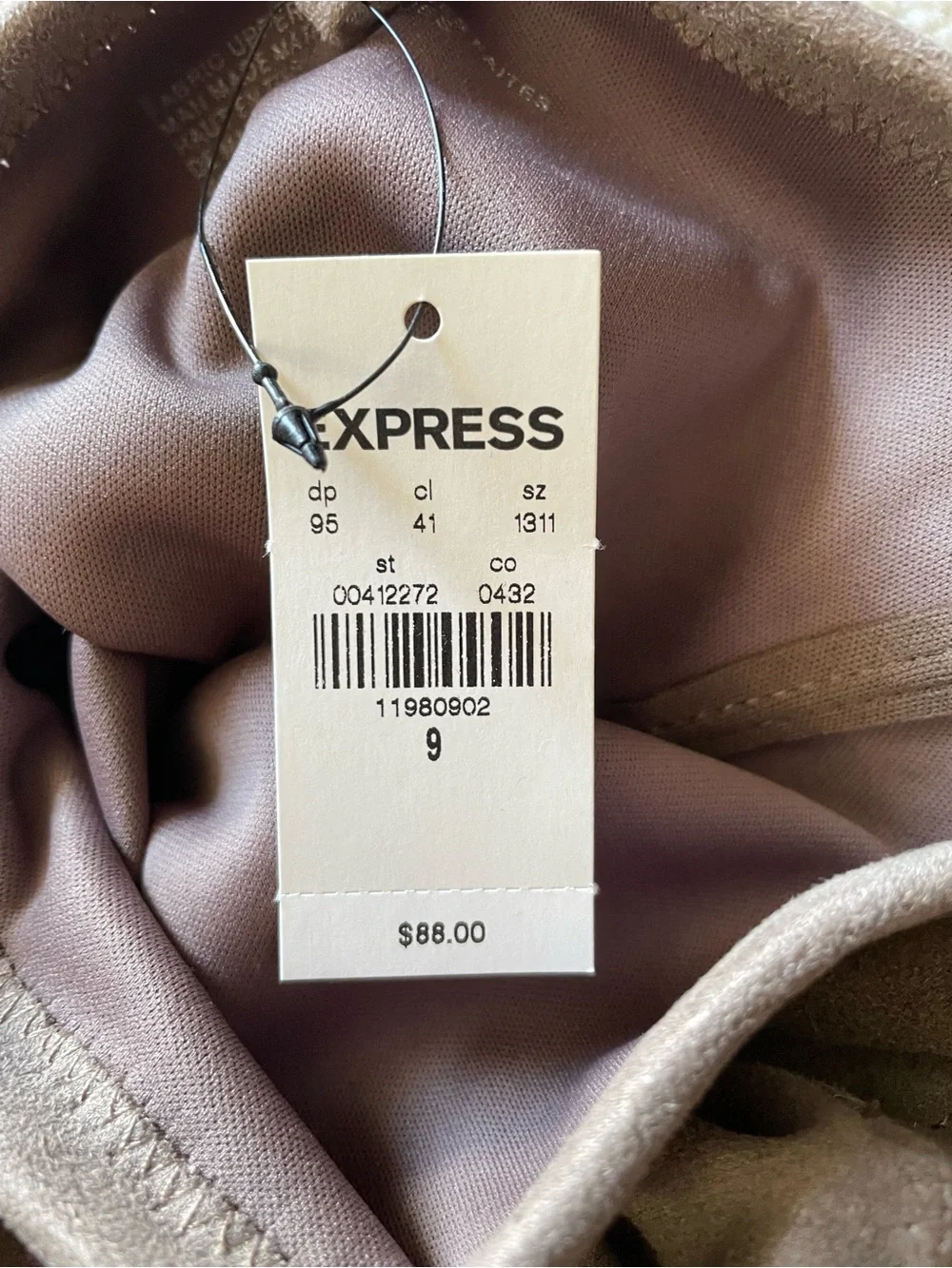 BNWT EXPRESS Taupe Over-the-Knee Stretch Boots Size 9